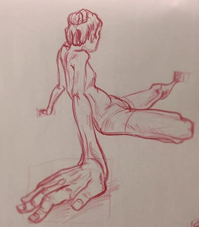 3 Minute Distorted Life Drawing